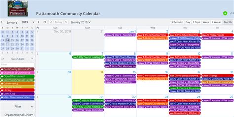 Community Calendar .